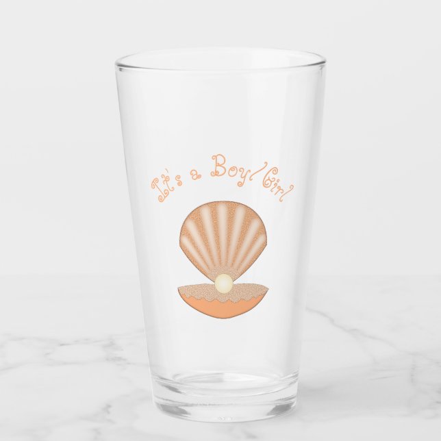 Austernschale und Perle Geschlechtsneutrale Anpass Glas (Vorderseite)