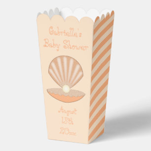 Austernschale und Perle geschlechtsneutrale Babypa Geschenkschachtel
