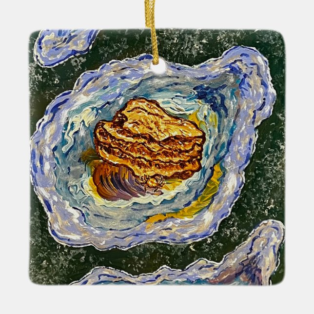 Austernverzierung Keramikornament (Vorderseite)