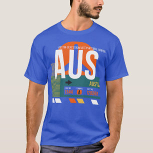Austin AUS Airport Code Gepäcktag T-Shirt