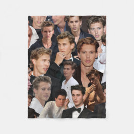 Austin Butler Foto Collage Fleecedecke