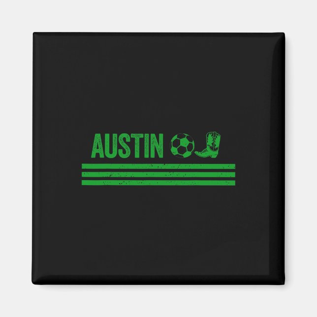 Austin Cowboy Stiefel Fußballclub  Magnet (Vorne)