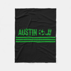 Austin Cowboy-Stiefel-Fußballverein  Fleecedecke
