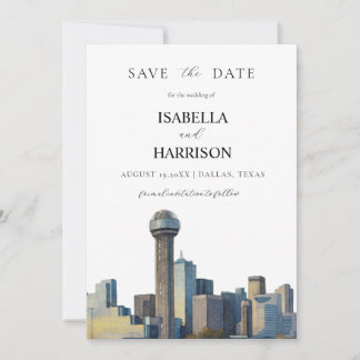 AUSTIN Dallas Save the Date Template Einladung