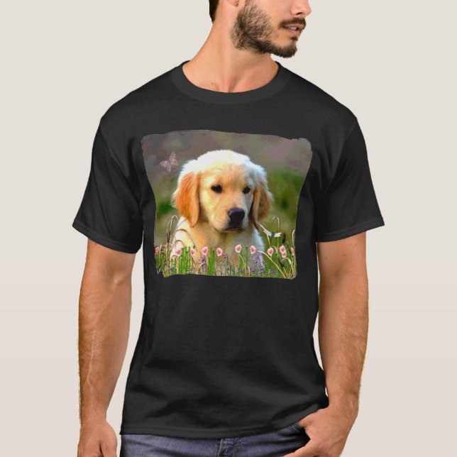Austin das goldene Labrador T-Shirt (Vorderseite)