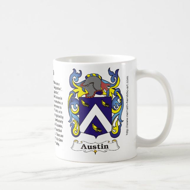 Austin-Familien-Wappen Tasse (Rechts)