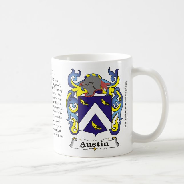 Austin-Familien-Wappen Tasse (Rechts)