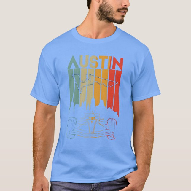 Austin Formula Racing Austin Race Car Formularacin T-Shirt (Vorderseite)