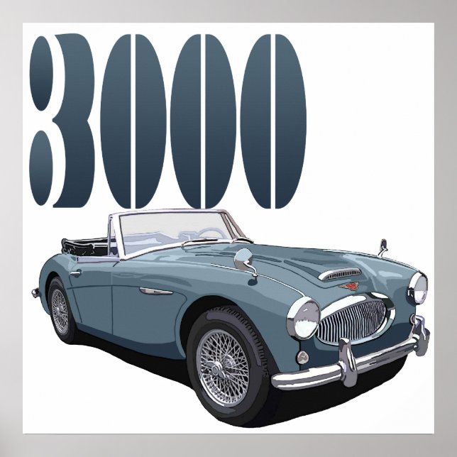 Austin Healey 3000 Poster (Vorne)