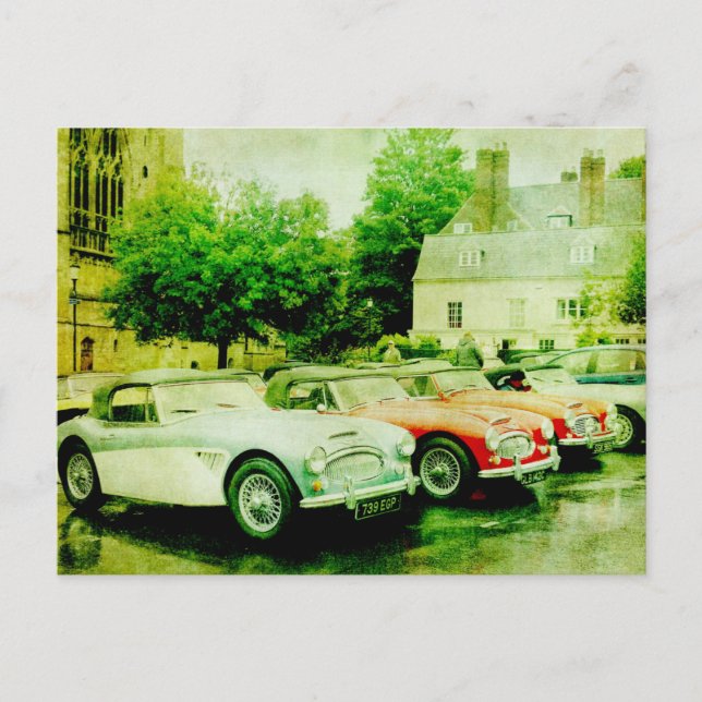 Austin-Healey Classic Car Postcard Postkarte (Vorderseite)