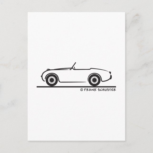 Austin Healey Sprite Postkarte (Vorderseite)