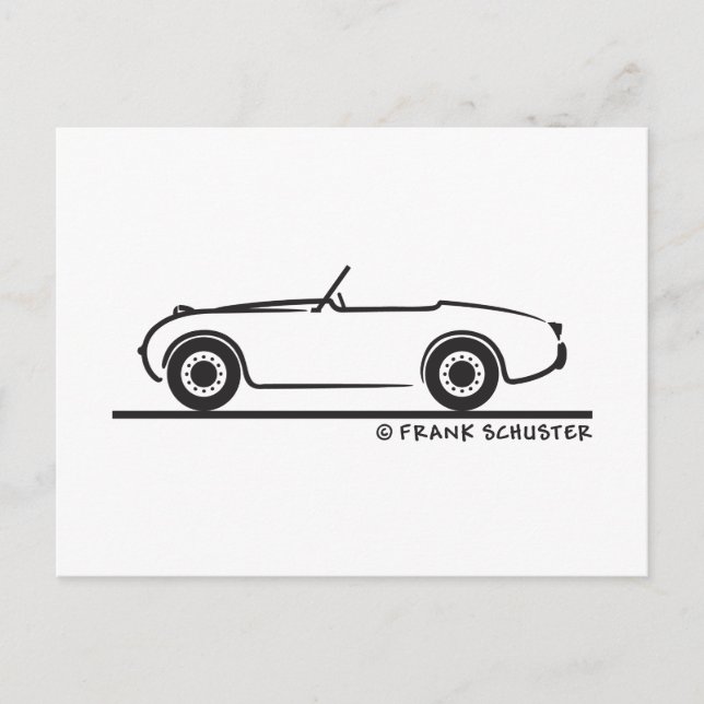 Austin Healey Sprite Postkarte (Vorderseite)