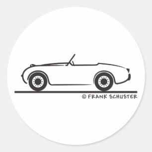 Austin Healey Sprite Runder Aufkleber