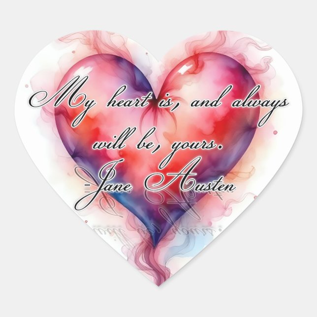 Austin-Herz Herz-Aufkleber (Vorderseite)