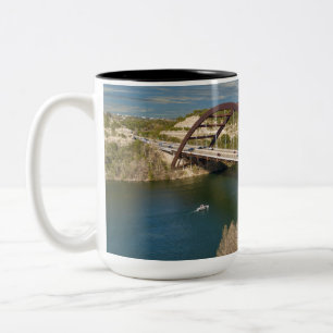 Austin Hwy 360 Pennybacker Bridge Zweifarbige Tasse
