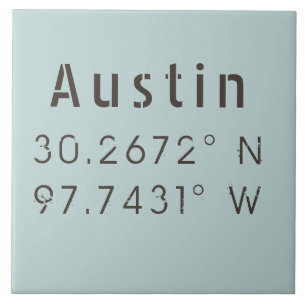 Austin Latitude Longitude Fliese