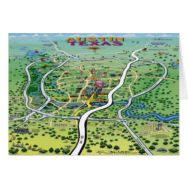 Austin Map (Vorderseite (Horizontal))