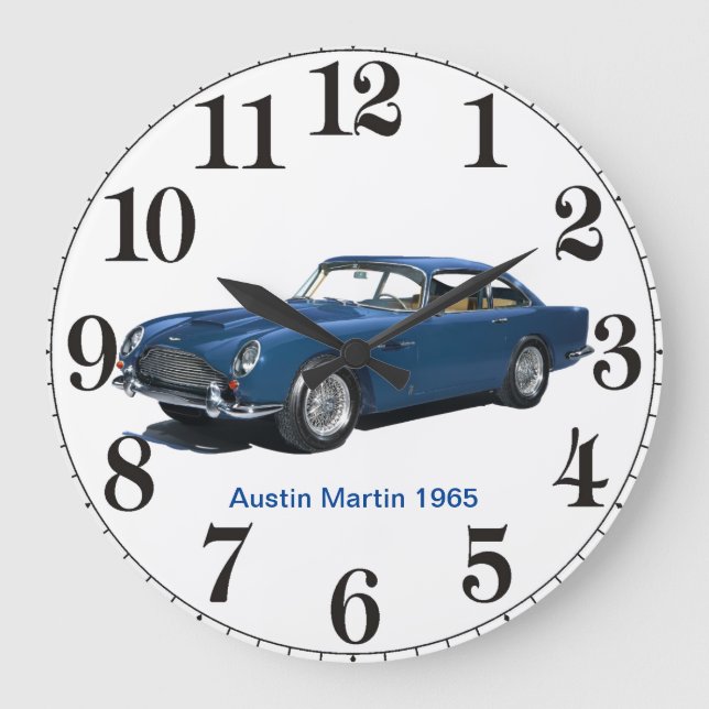 Austin Martin 1965 für Acrylmauer-Uhr Große Wanduhr (Vorderseite)