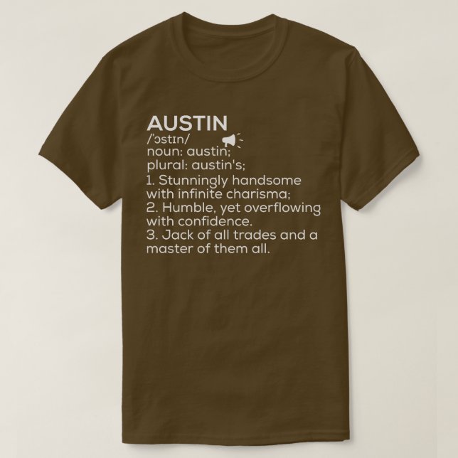 Austin Name Definition Austin T-Shirt (Design vorne)