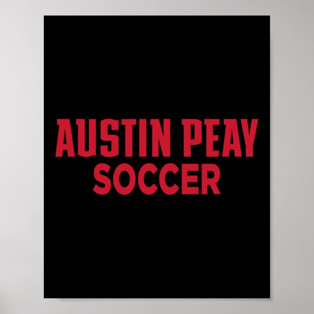 Austin Peay State University Fußball-Gouverneure A Poster (Vorne)