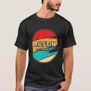 Austin Retro Vintag Sunset US Staat Austin T-Shirt