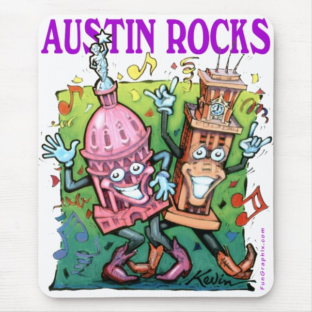 Austin Rocks Mousepad (Vorne)