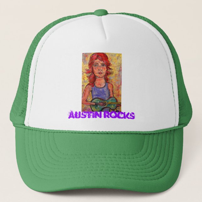 Austin Rocks Truckerkappe (Vorderseite)
