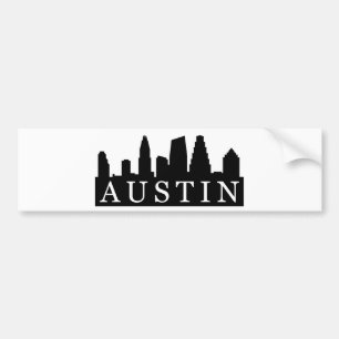 Austin-Skyline Autoaufkleber