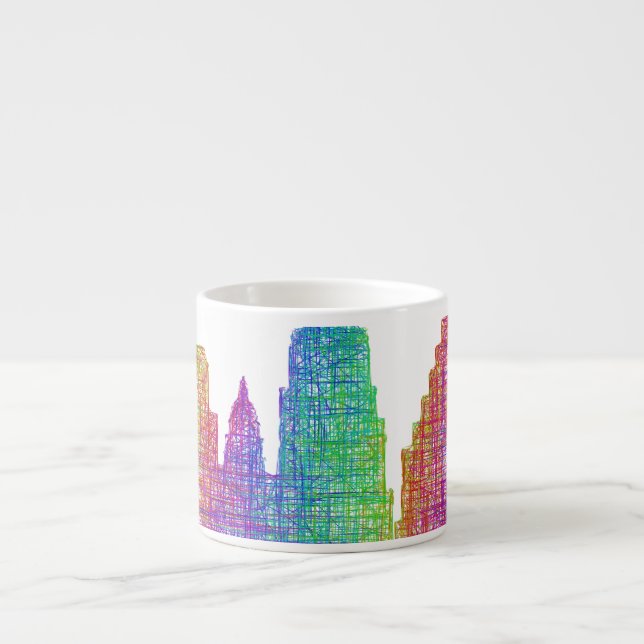 Austin-Skyline Espressotasse (Vorderseite)