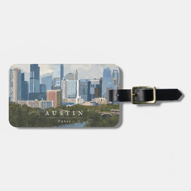 Austin Skyline Gepäckanhänger (Vorderseite horizontal)