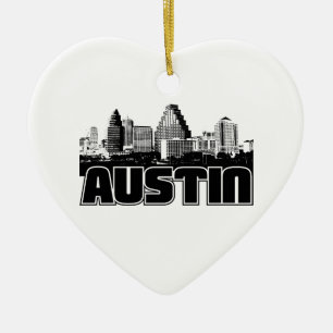 Austin-Skyline Keramik Ornament