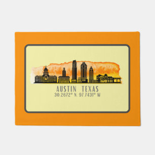 Austin Skyline Latitude Fußmatte