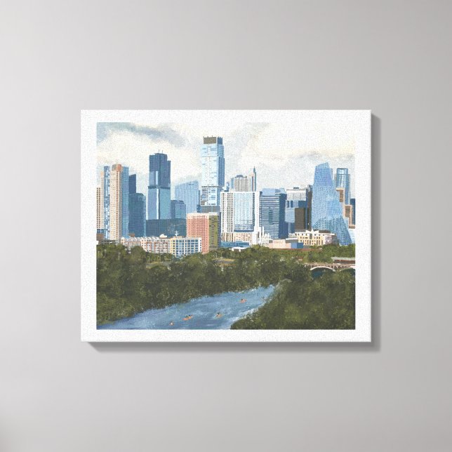 Austin Skyline Leinwanddruck (Vorderseite)