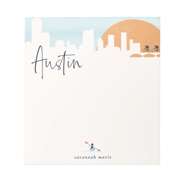 Austin Skyline Notepad Notizblock (Vorderseite)