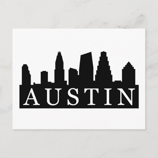 Austin Skyline Postkarte (Vorderseite)