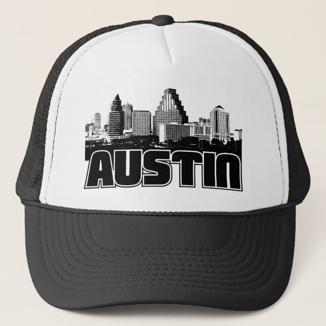Austin-Skyline Truckerkappe (Vorderseite)