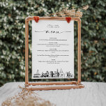 Austin Skyline Wedding Dinner Menu Card 12x18<br><div class="desc">Die Skyline Collection ist ein atemberaubendes Sortiment an sorgfältig gezeichneten Stadtskylines,  die das Wesen der ikonischen Stadtlandschaften erfassen. Diese Kollektion,  die sich perfekt für Großveranstaltungen oder Hochzeiten in Urlaubsort gleichermaßen eignet,  verkörpert den zeitlosen Charme der Stadt und bringt eine elegante Touch zu Ihrem ganz besonderen Tag.</div>