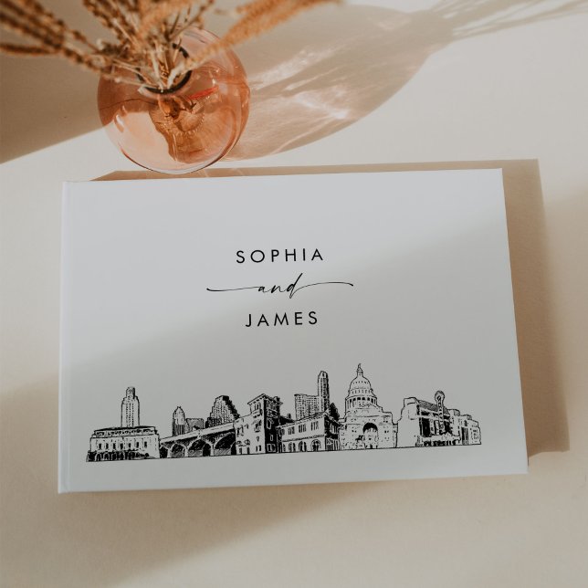Austin Skyline Wedding Guest Book Gästebuch (Von Creator hochgeladen)