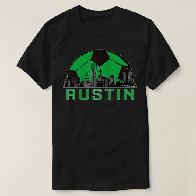 Austin Soccer Jersey Style Team Fan FC Texas Sport T-Shirt (Design vorne)