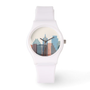 Austin, Stadt-Skyline Texas Armbanduhr