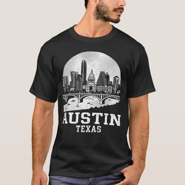 Austin Stadt Texas T-Shirt (Vorderseite)
