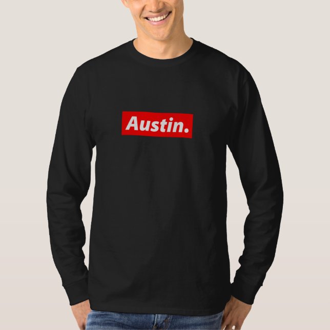 Austin Streetwear for Men Women and Kids Named Aus T-Shirt (Vorderseite)