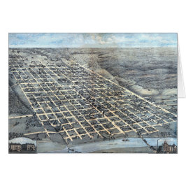 Austin, Texas Antique City Map von 1873