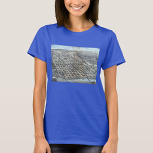 Austin, Texas Antique City Map von 1873 T-Shirt