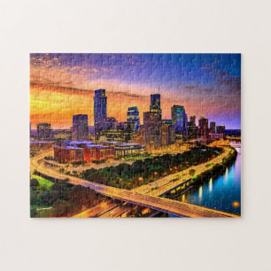 Austin Texas Art 4 Foto Puzzle Skyline Kunst Austi