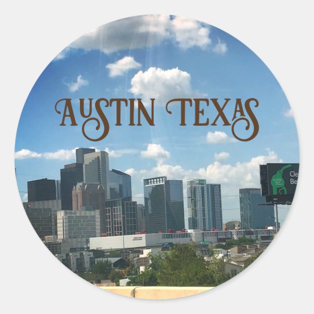 Austin texas, background sticker (Vorderseite)