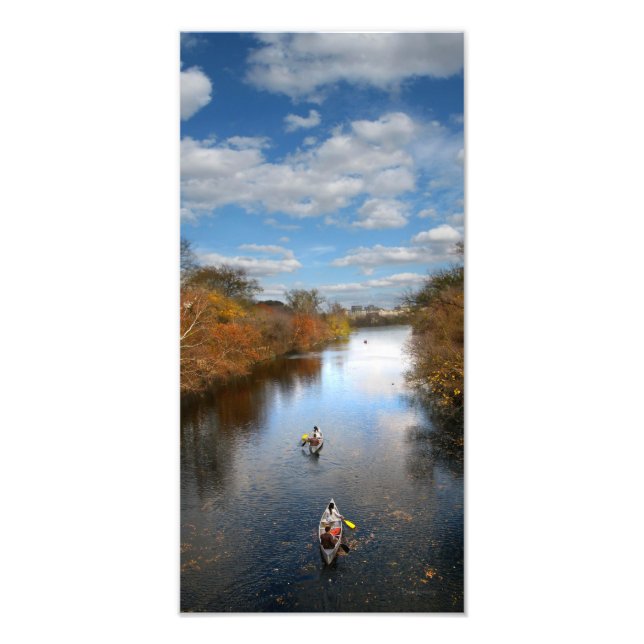Austin Texas - Barton Creek Canoes Landschaft Fotodruck (Vorne)