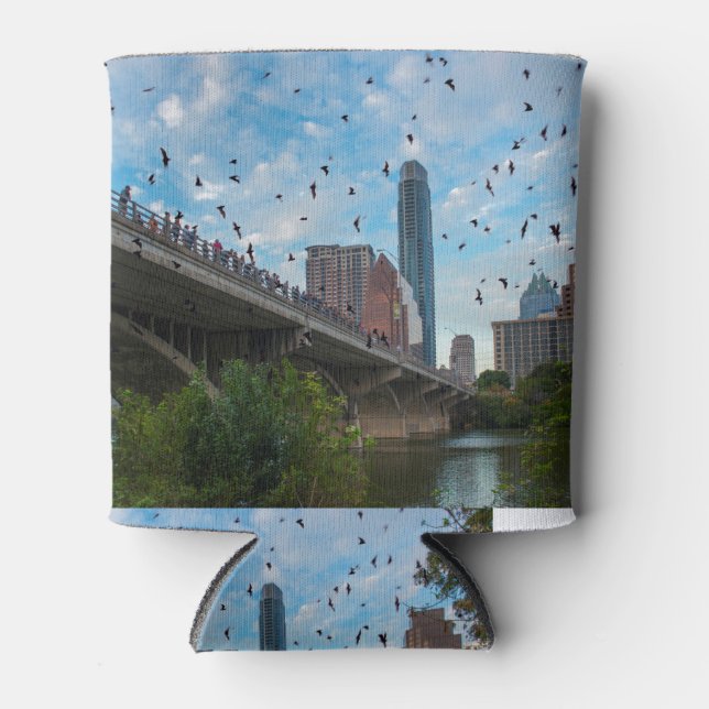 Austin Texas BATS Congress Bridge Downtown Dosenkühler (Vorderseite)