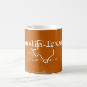 Austin Texas Burnt Orange Tasse