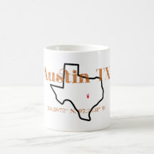 Austin Texas Burnt Orange Tasse
